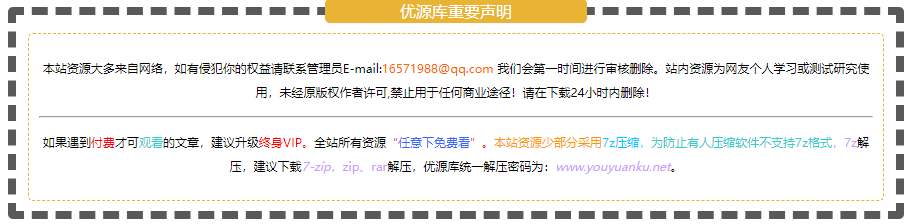 （100010）让你的文章版权声明更出彩：子比主题专属美化法-优源库学习网